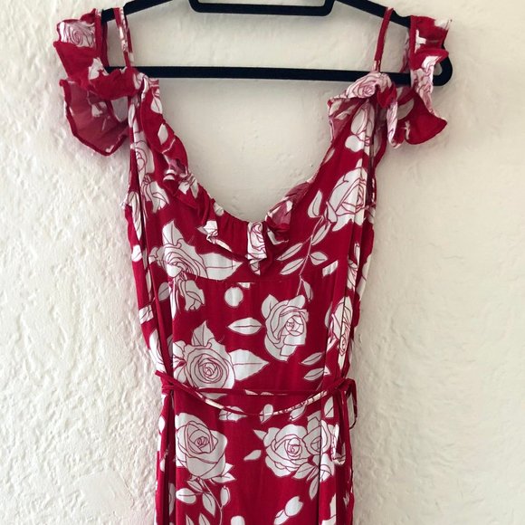 Disney by MINKPINK Rose Print Wrap Dress - Large - Picture 8 of 8